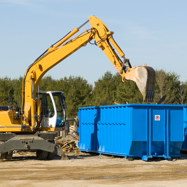 are there any restrictions on where a residential dumpster can be placed in Warm Springs